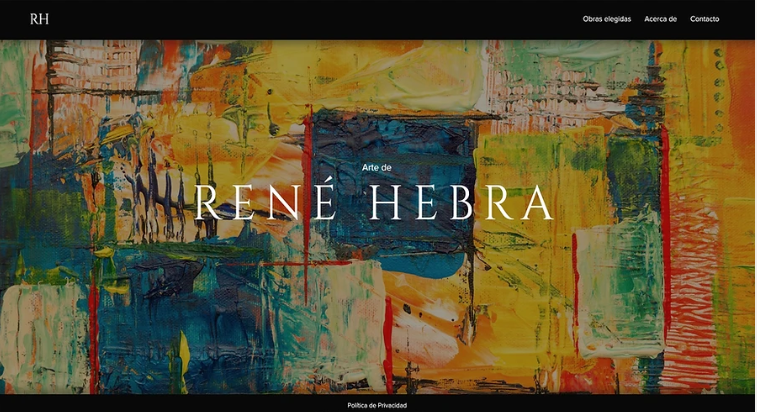 Portfolio para Artista Plástico.